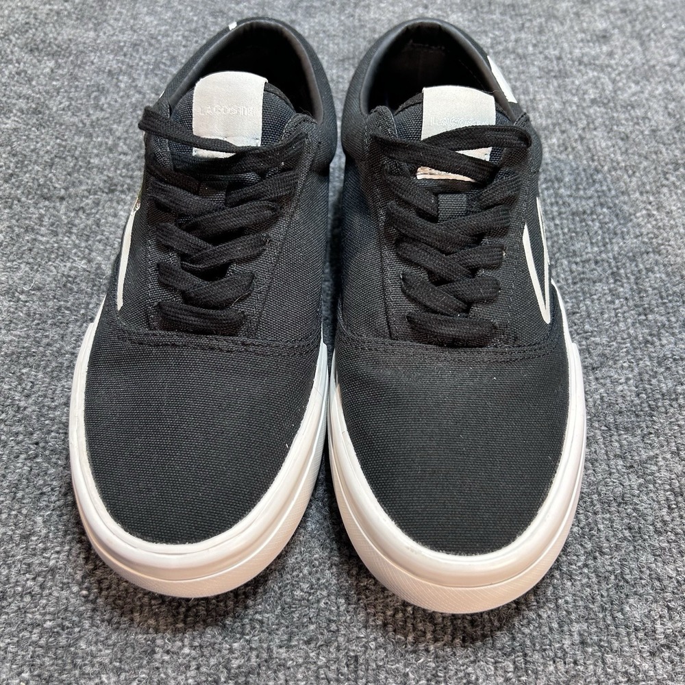 Lacoste Men's Jump-Serve-Lace-0121-2 Sneakers Low Top Black/Off White Size 7.5 - Picture 2 of 8